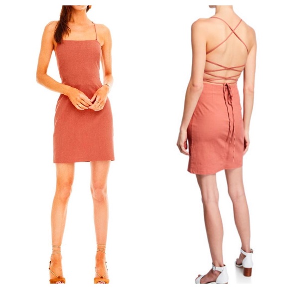 Astr Dresses & Skirts - ASTR the Label “Mari” lace-up back mini dress